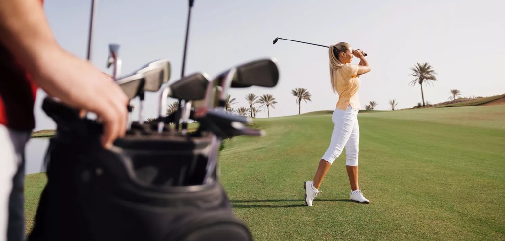 Gary Player championship golf at Saadiyat Beach Golf Club near Sei Saadiyat by Aldar on Saadiyat Island, Abu Dhabi — reference lifestyle imagery, not a Sei Saadiyat project render